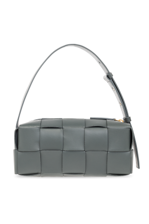 Grey 'Brick Cassette Small' shoulder bag Bottega Veneta